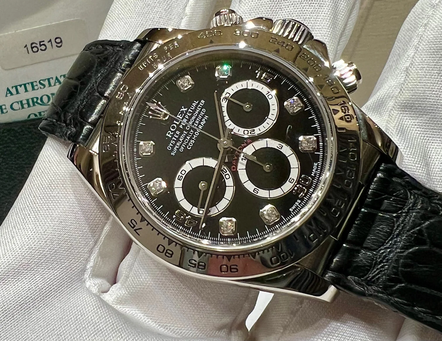 Rolex Daytona 16519 Black Diamond Index 1999 (CH) - Image 4